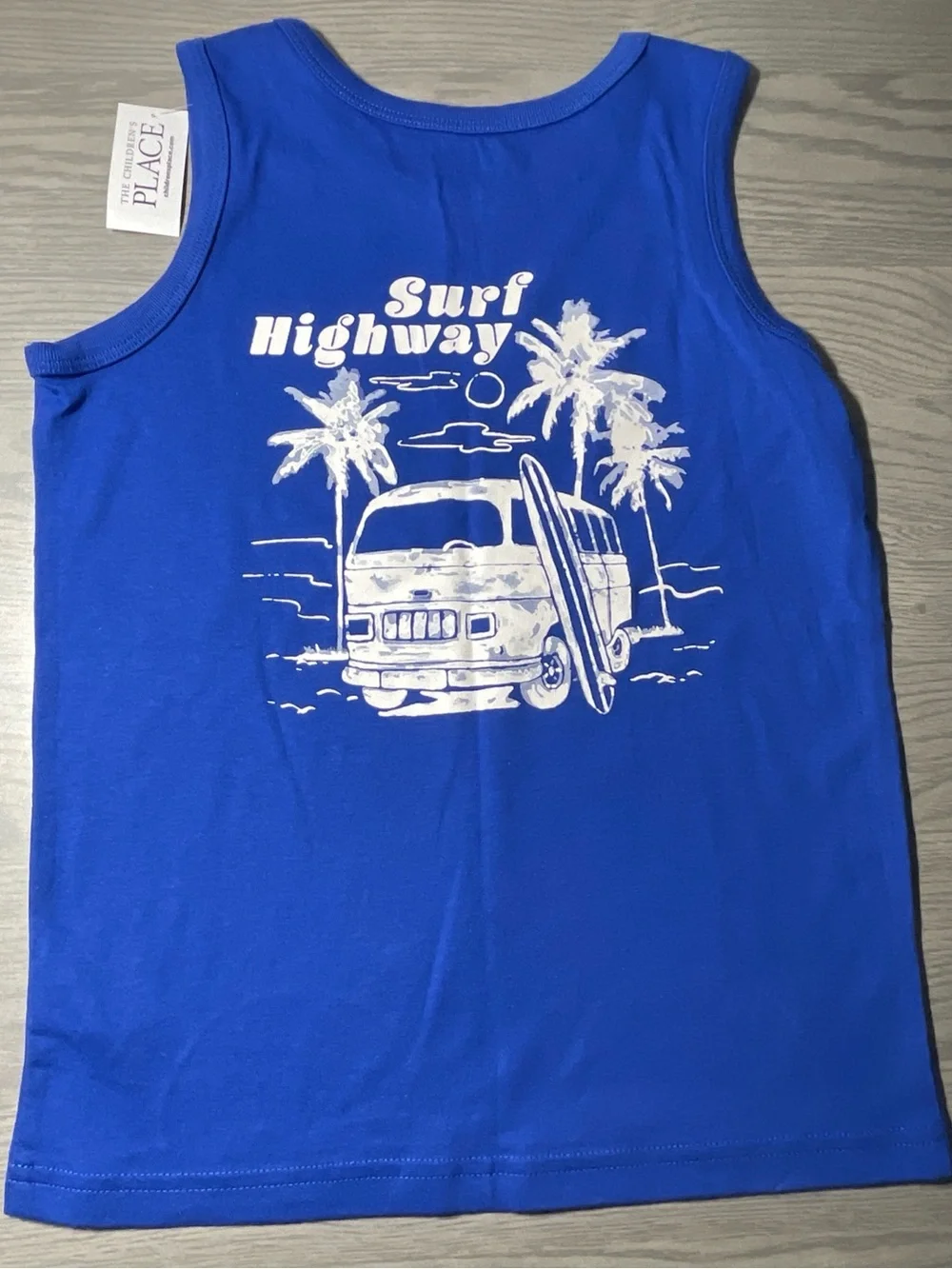 The Children’s Place Surf Highway Tank Top • Renew Blue (160) • Boys M/M (7/8)